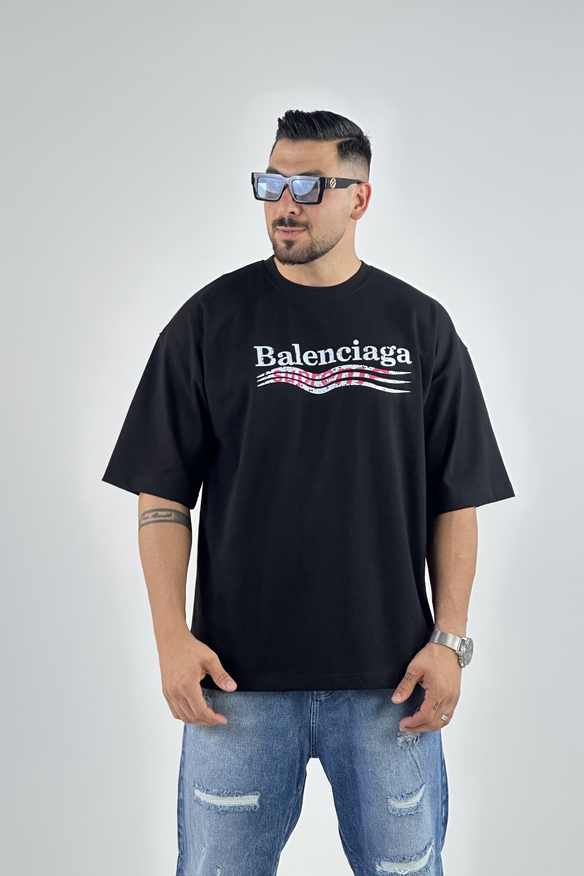 تیشرت چاپ BALENCIAGA ماکان  (7723)