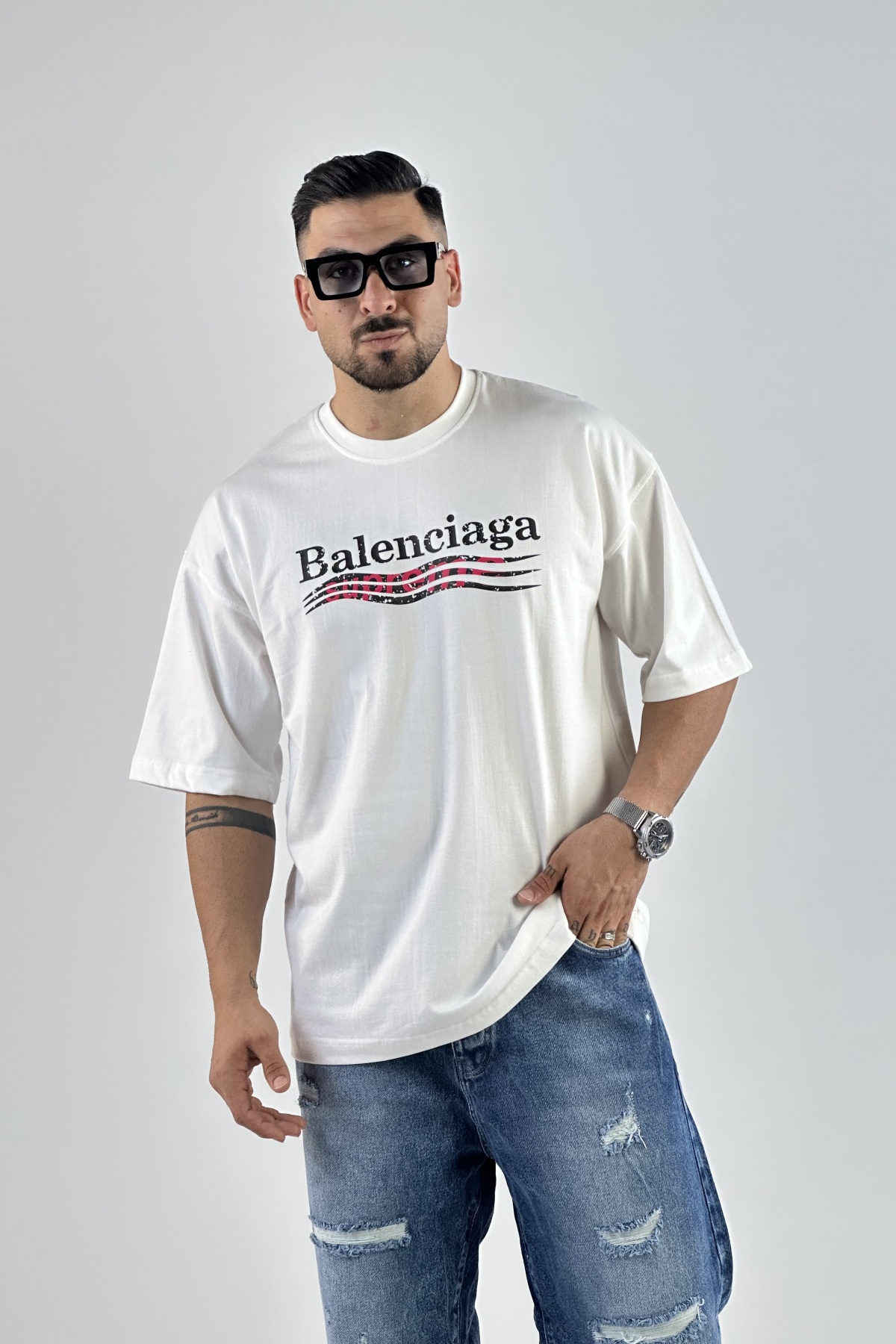 تیشرت چاپ BALENCIAGA ماکان  (7723)
