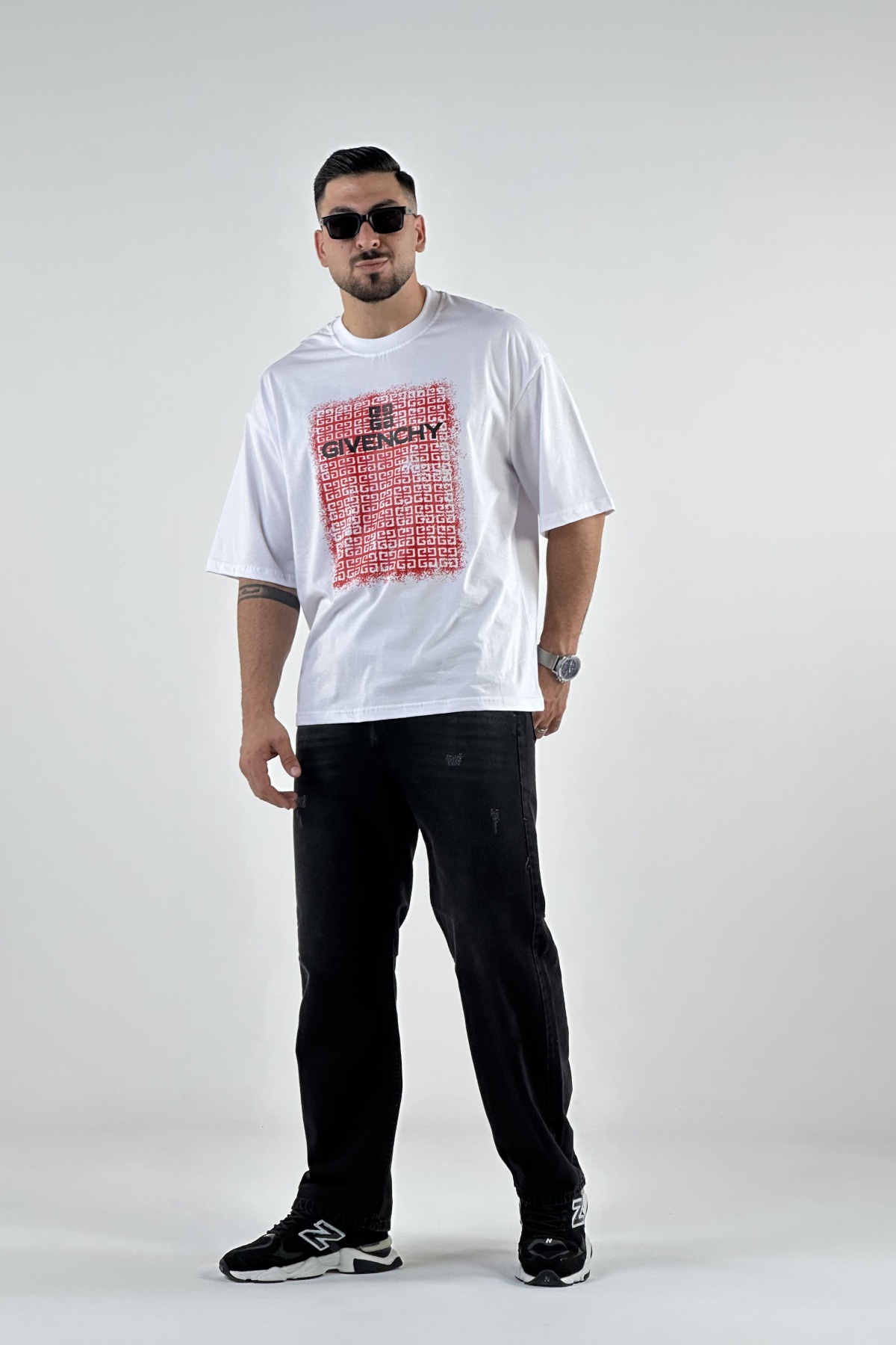 تیشرت چاپ GIVENCHY پنبه  (8143)