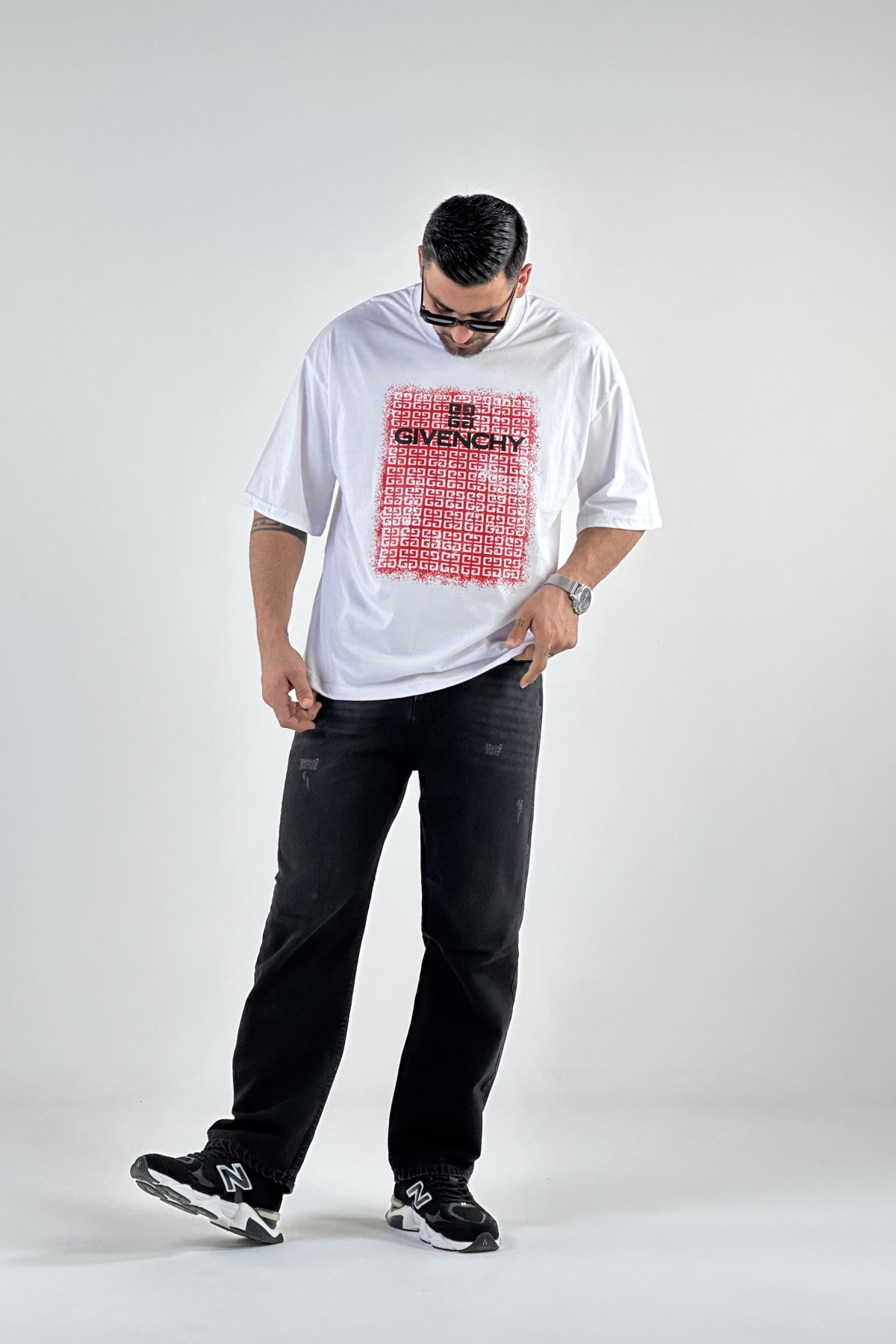 تیشرت چاپ GIVENCHY پنبه  (8143)