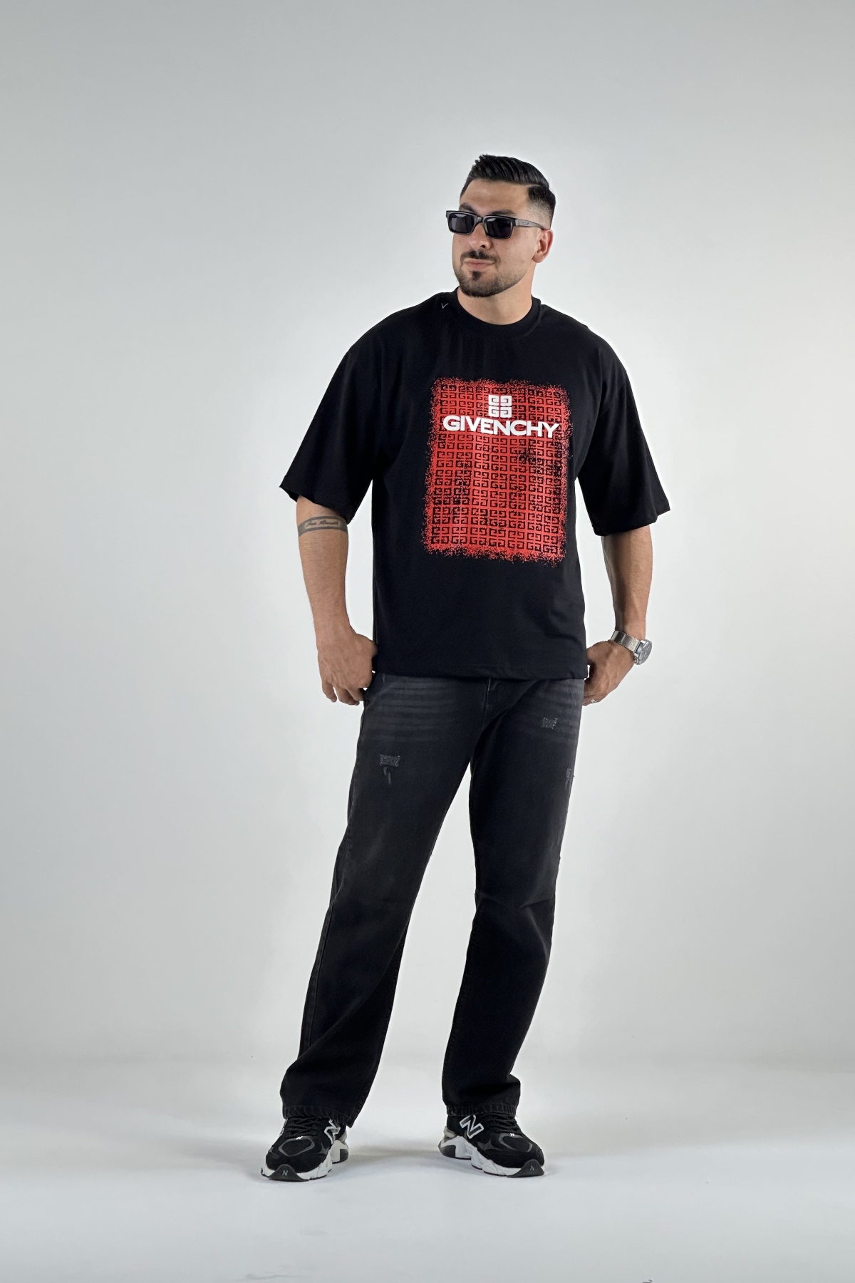 تیشرت چاپ GIVENCHY پنبه  (8143)