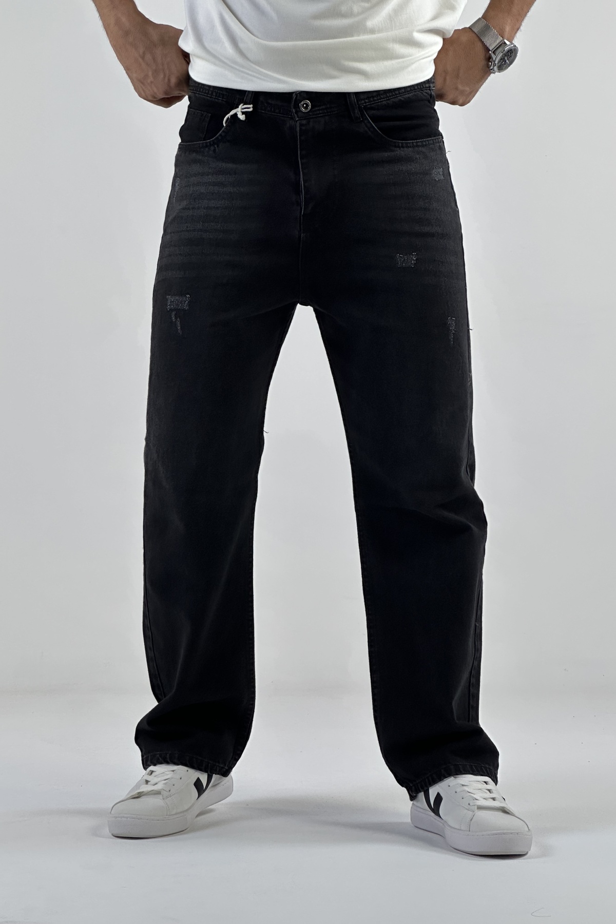 شلوار بگ ذغالی  (7580)