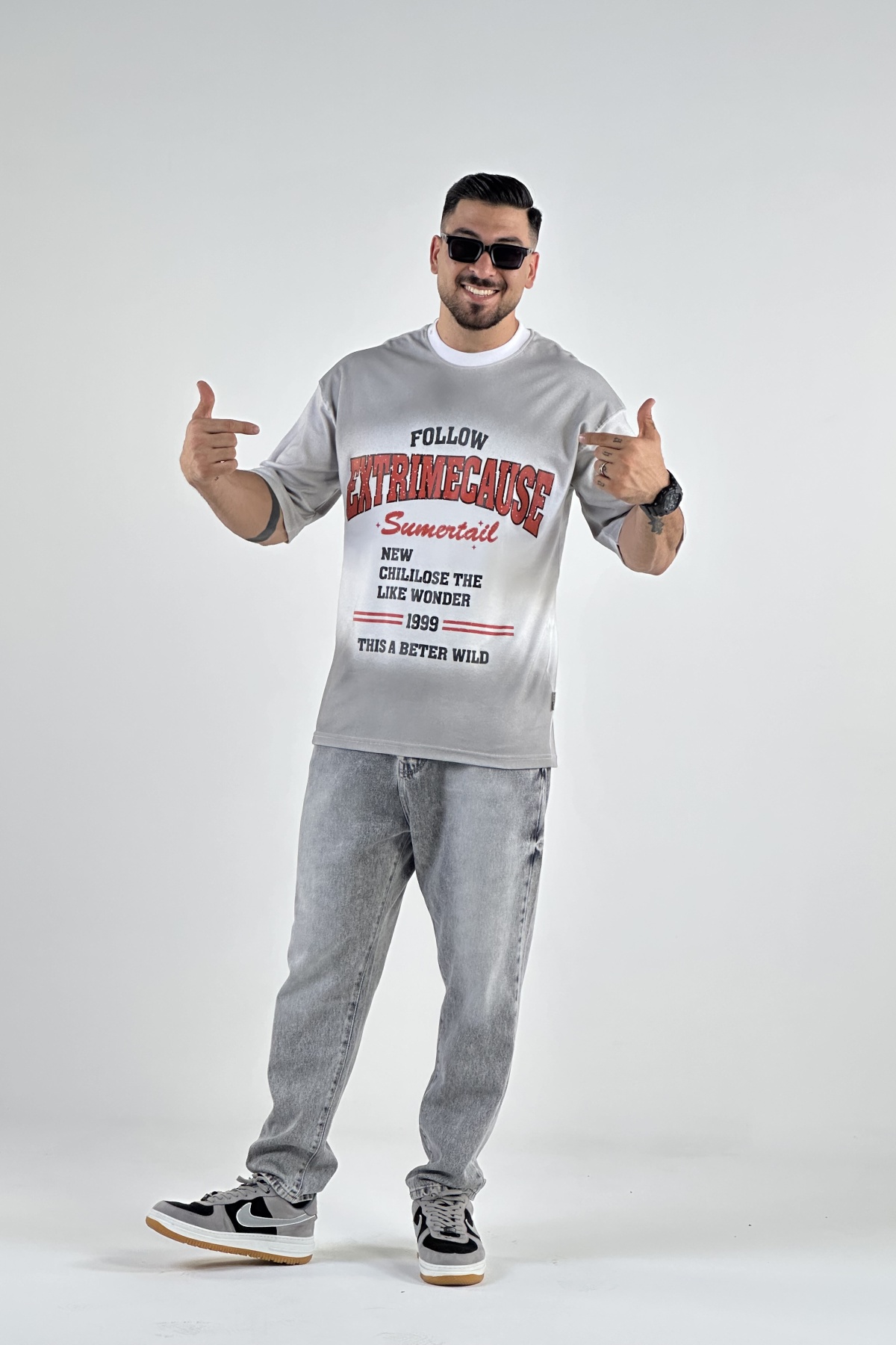 تیشرت چاپ FOLLOW ماکان  (8115)