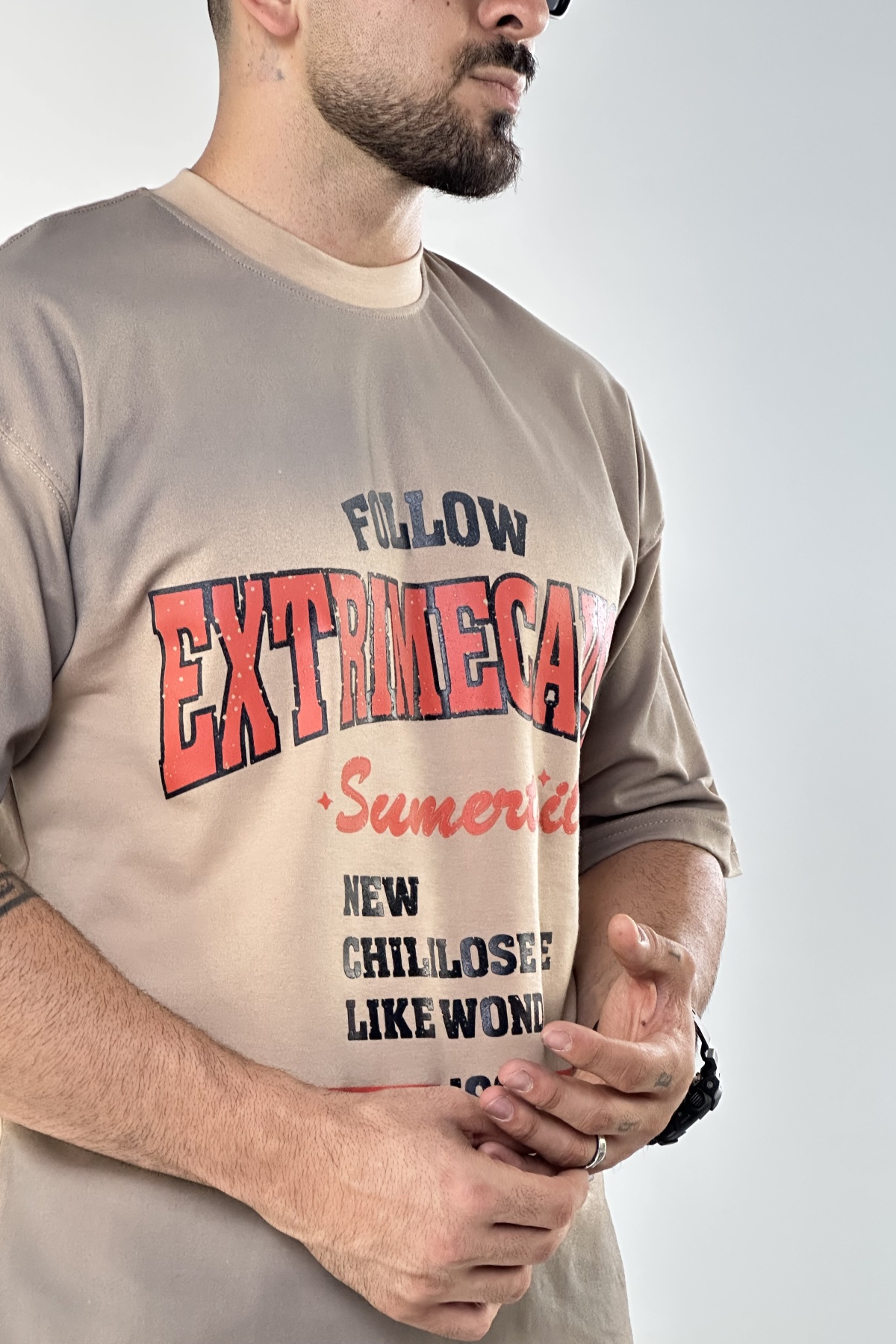 تیشرت چاپ FOLLOW ماکان  (8115)