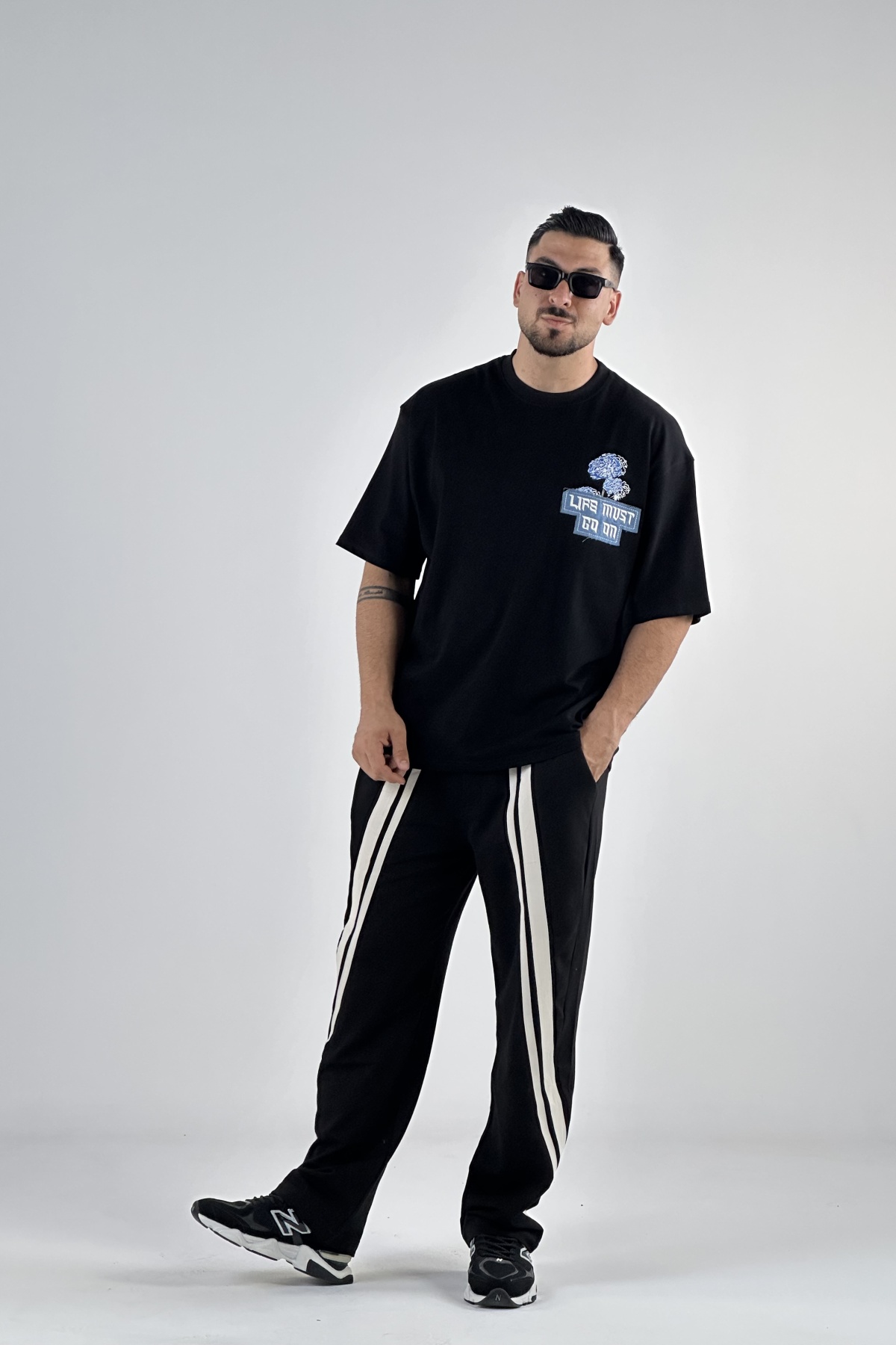 تیشرت چاپ و گلدوزی طرح چینی  (8170)