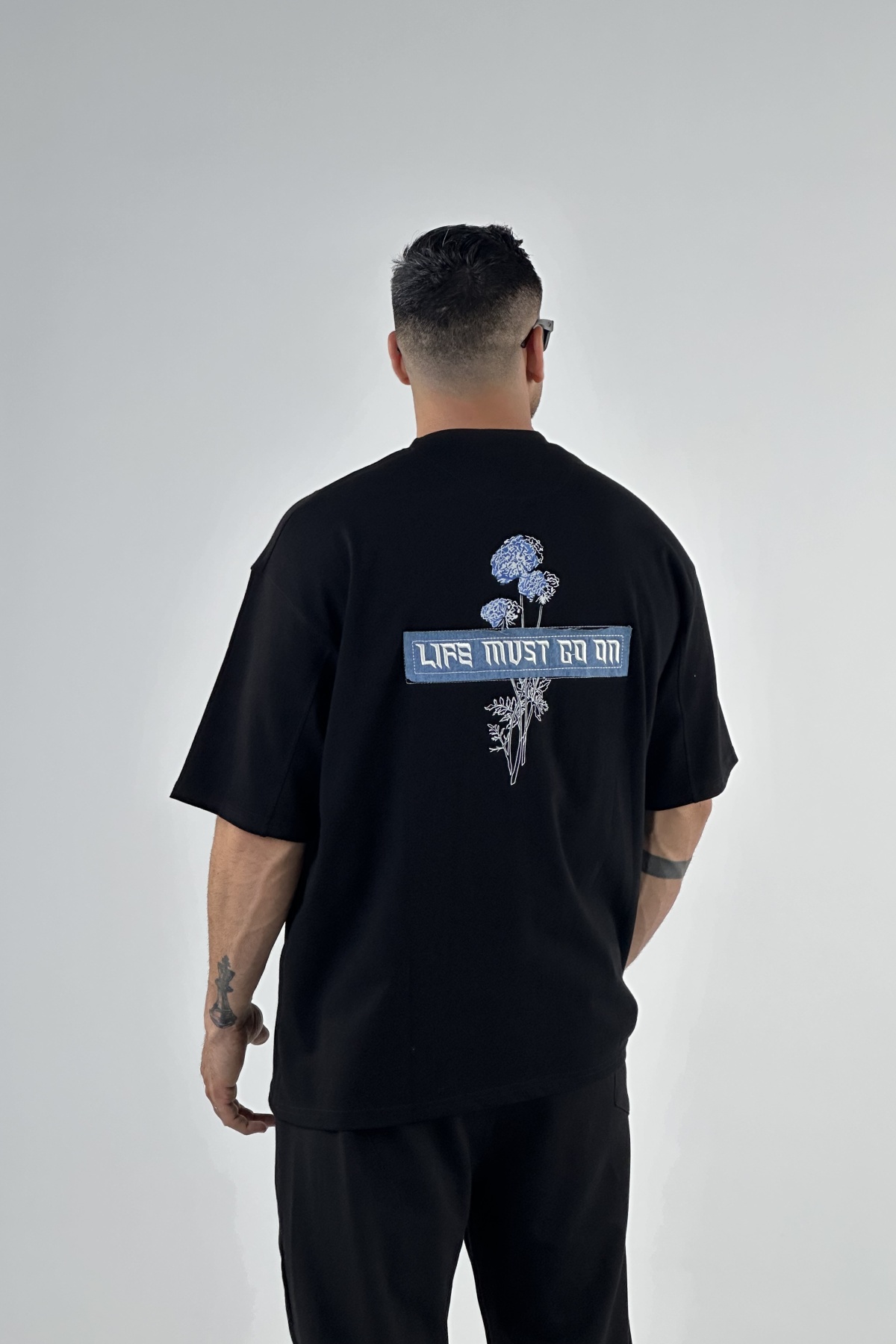 تیشرت چاپ و گلدوزی طرح چینی  (8170)