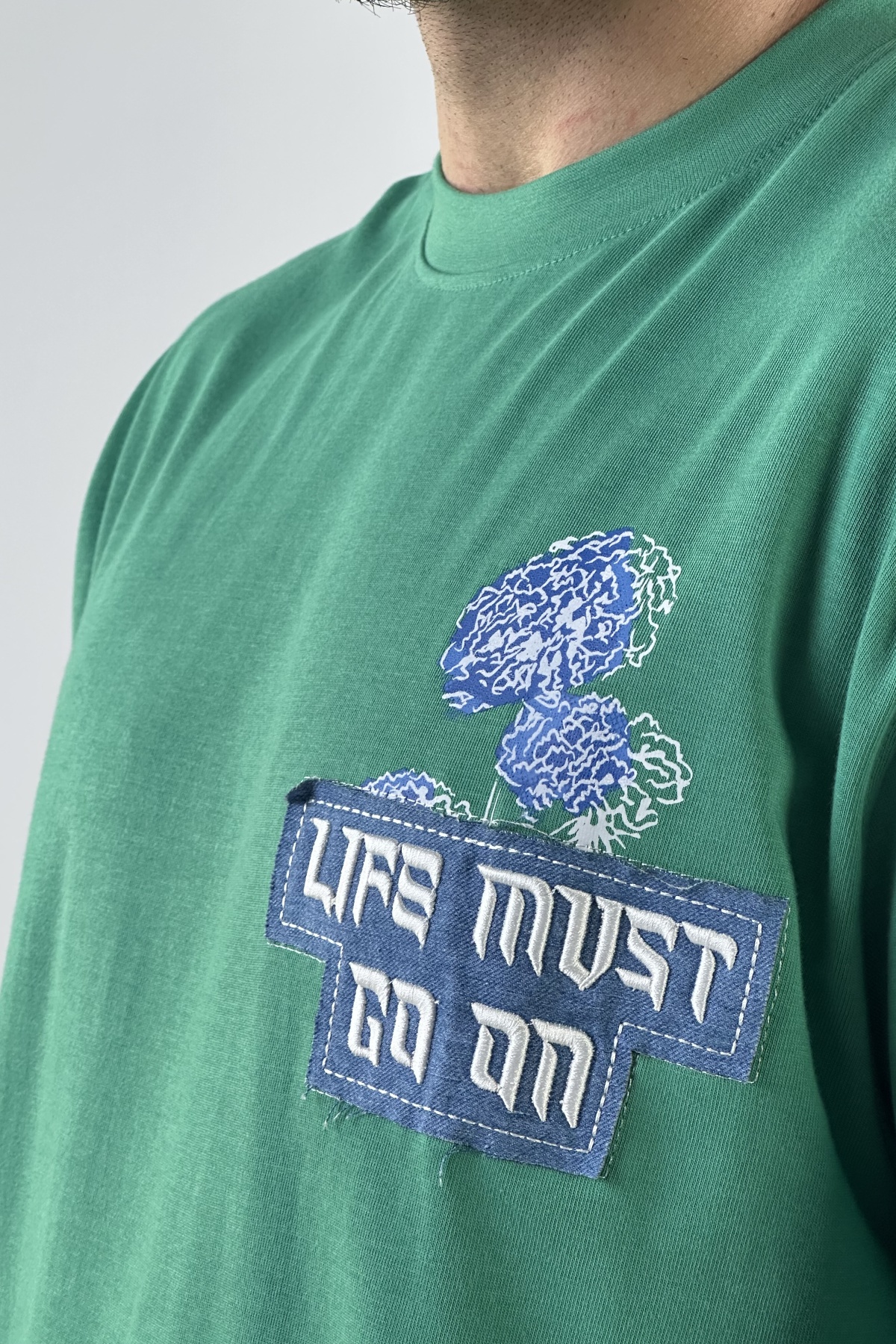 تیشرت چاپ و گلدوزی طرح چینی  (8170)