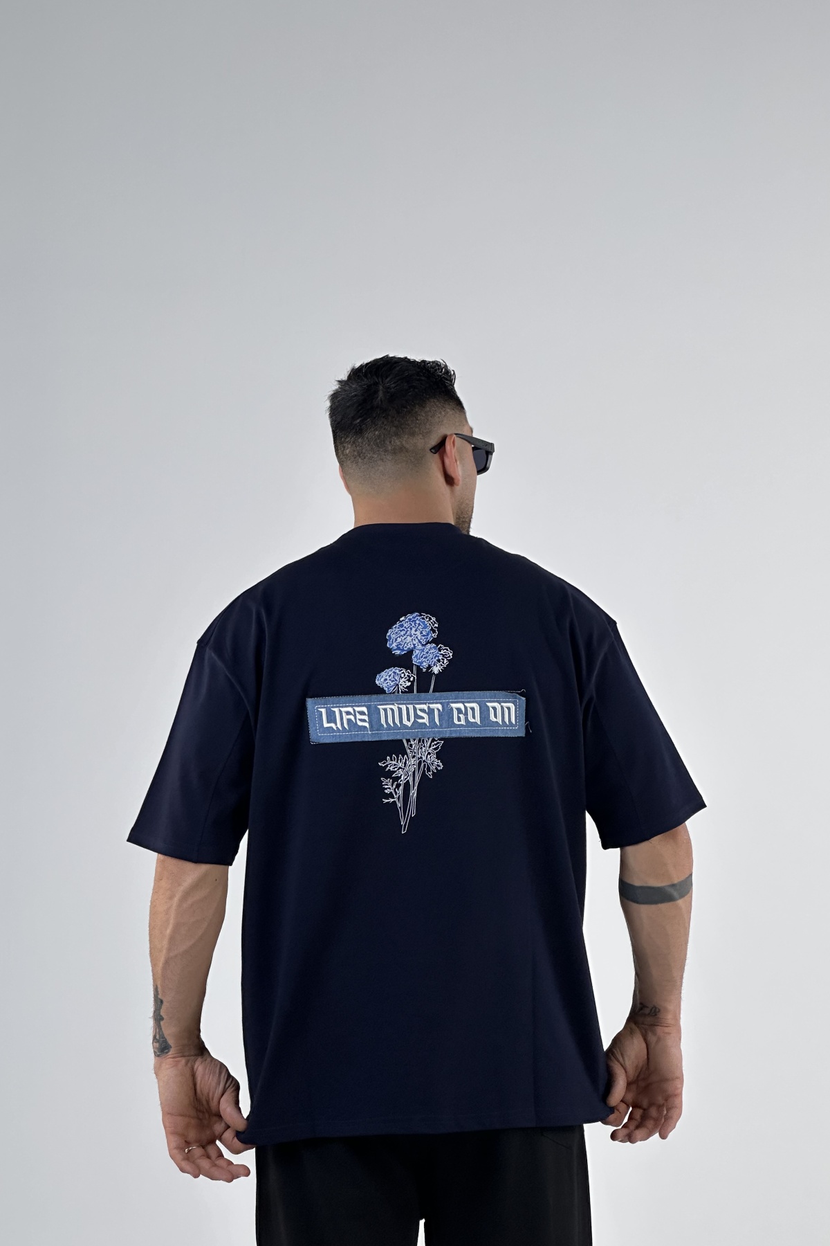 تیشرت چاپ و گلدوزی طرح چینی  (8170)