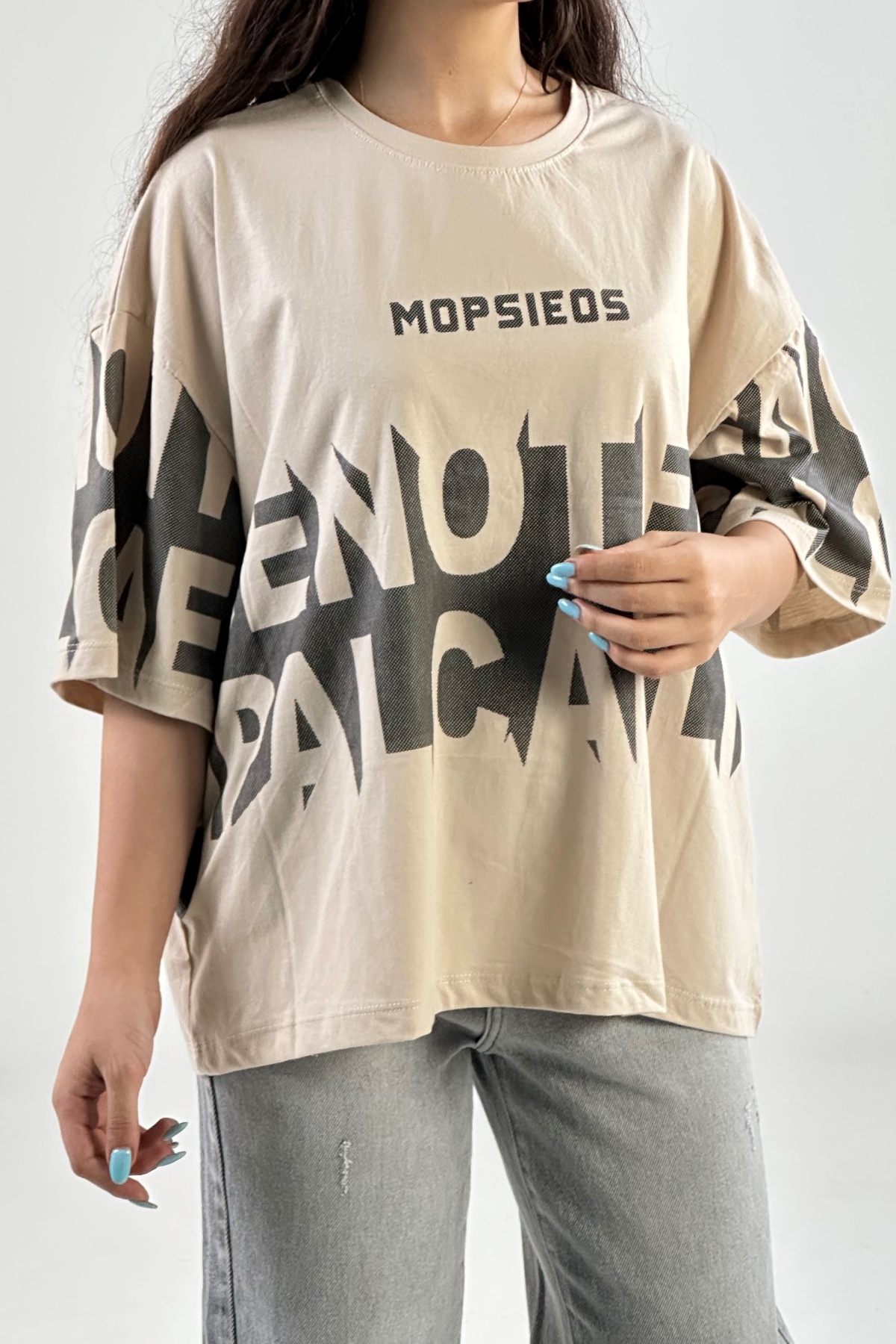 تیشرت چاپ MOPSIEOS پنبه  (8024)
