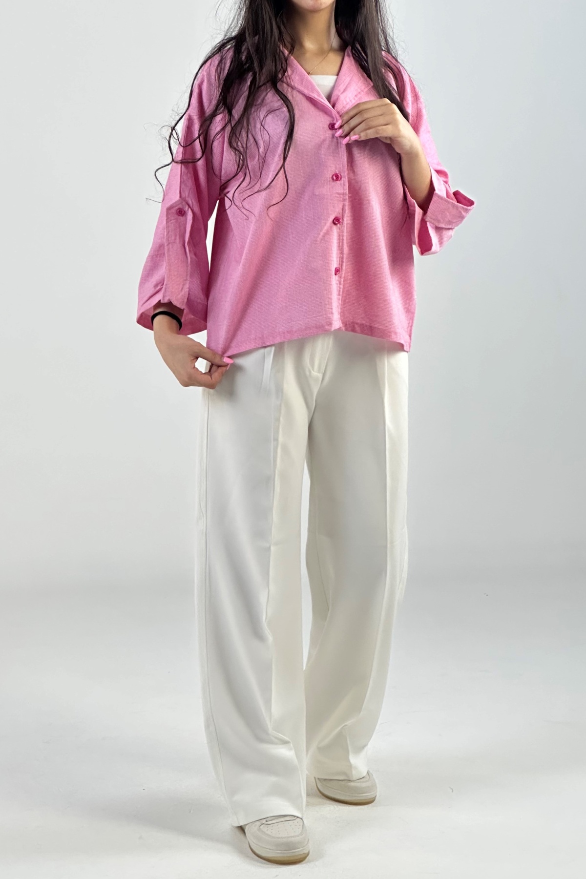 شومیز طرحدار مربعی  (7986)