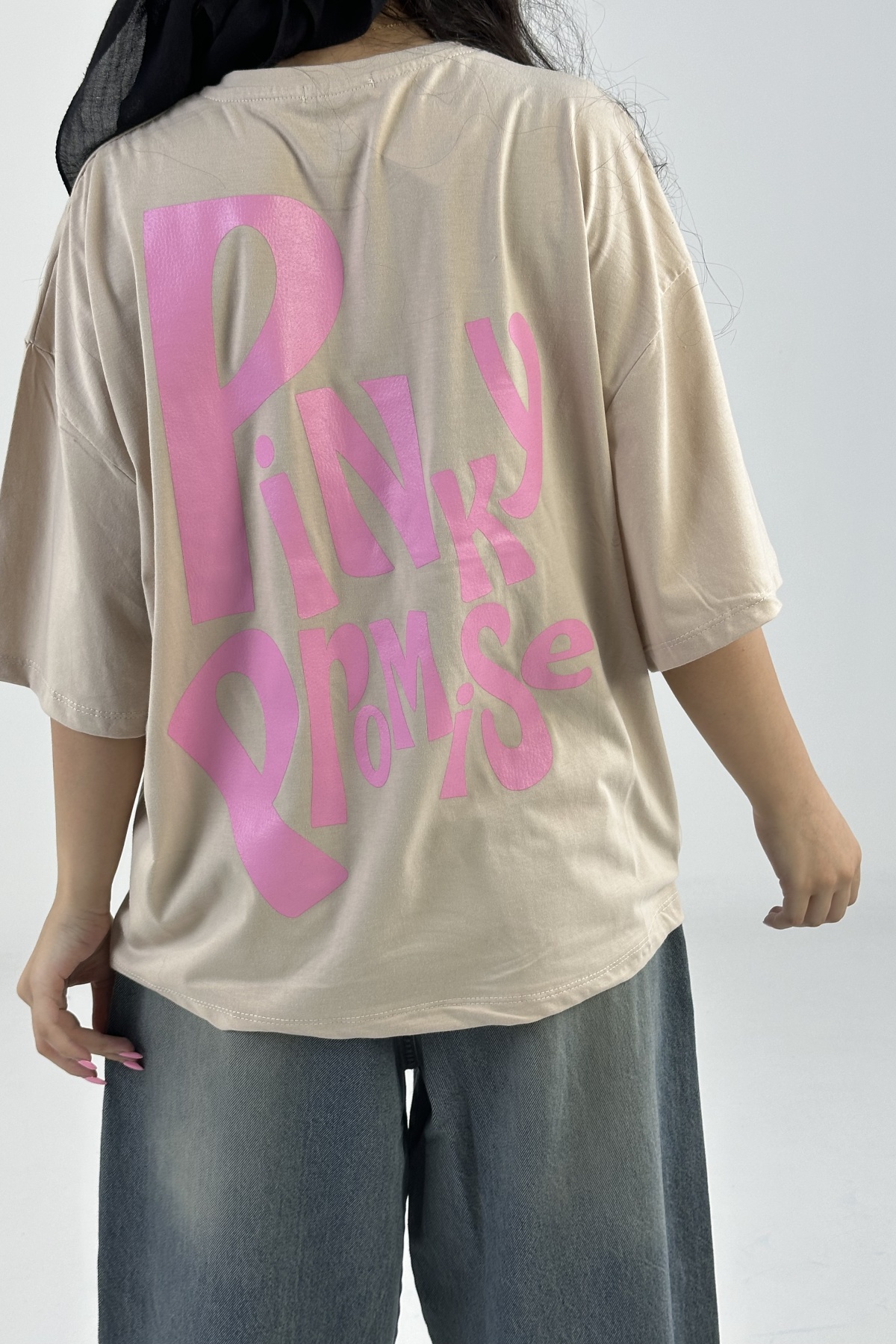 تیشرت چاپ PINKY پنبه (8024)