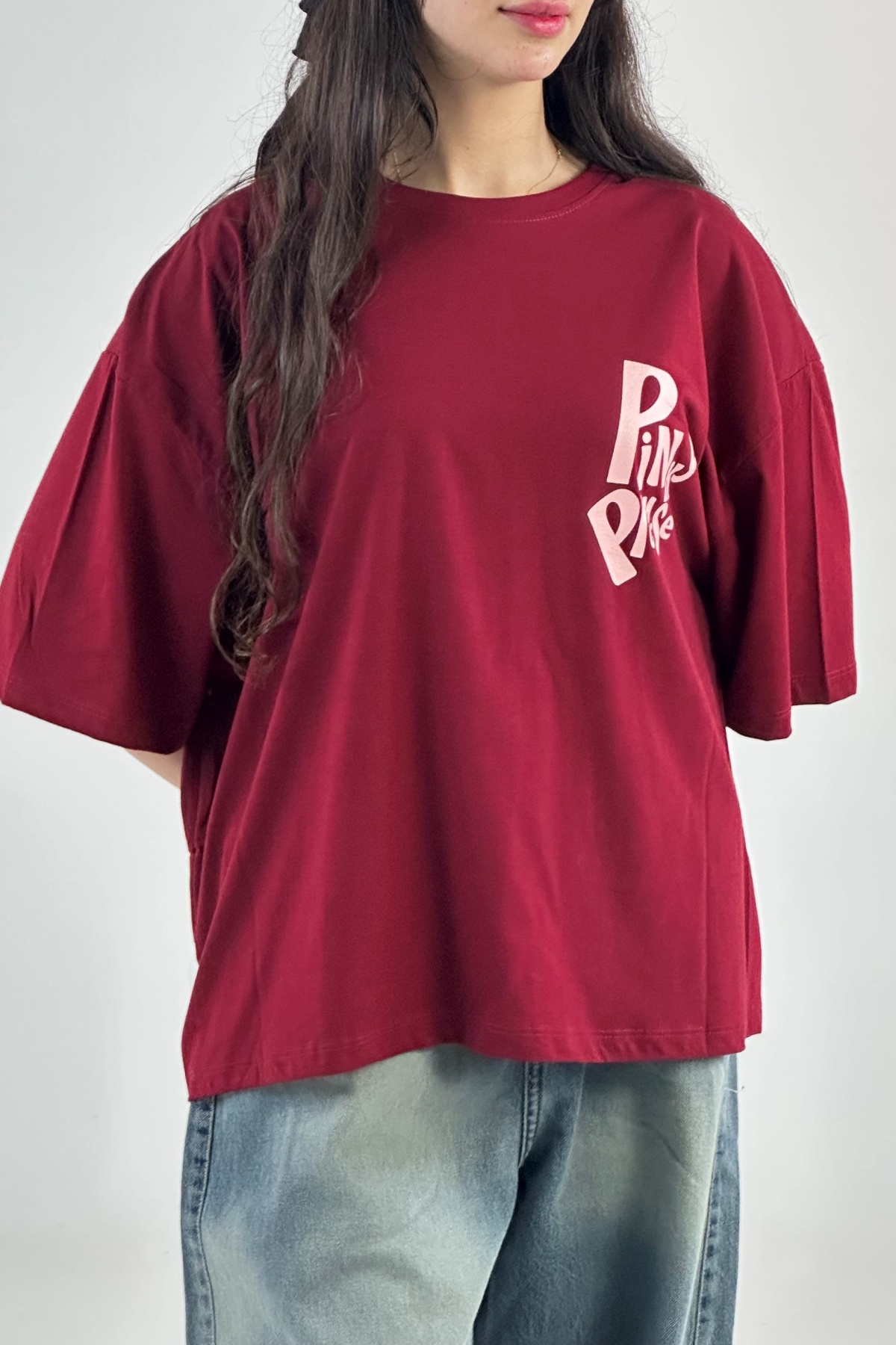 تیشرت چاپ PINKY پنبه (8024)