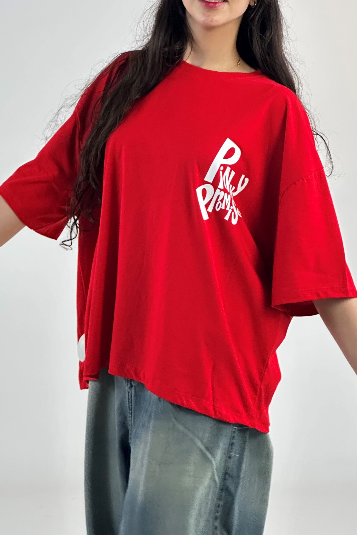 تیشرت چاپ PINKY پنبه (8024)