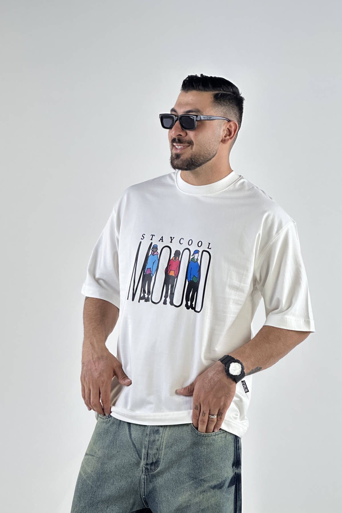 تیشرت چاپ MOOD دونخ  (8309)