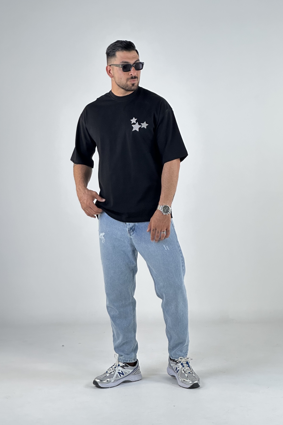 تیشرت گلدوزی ستاره  (8267)