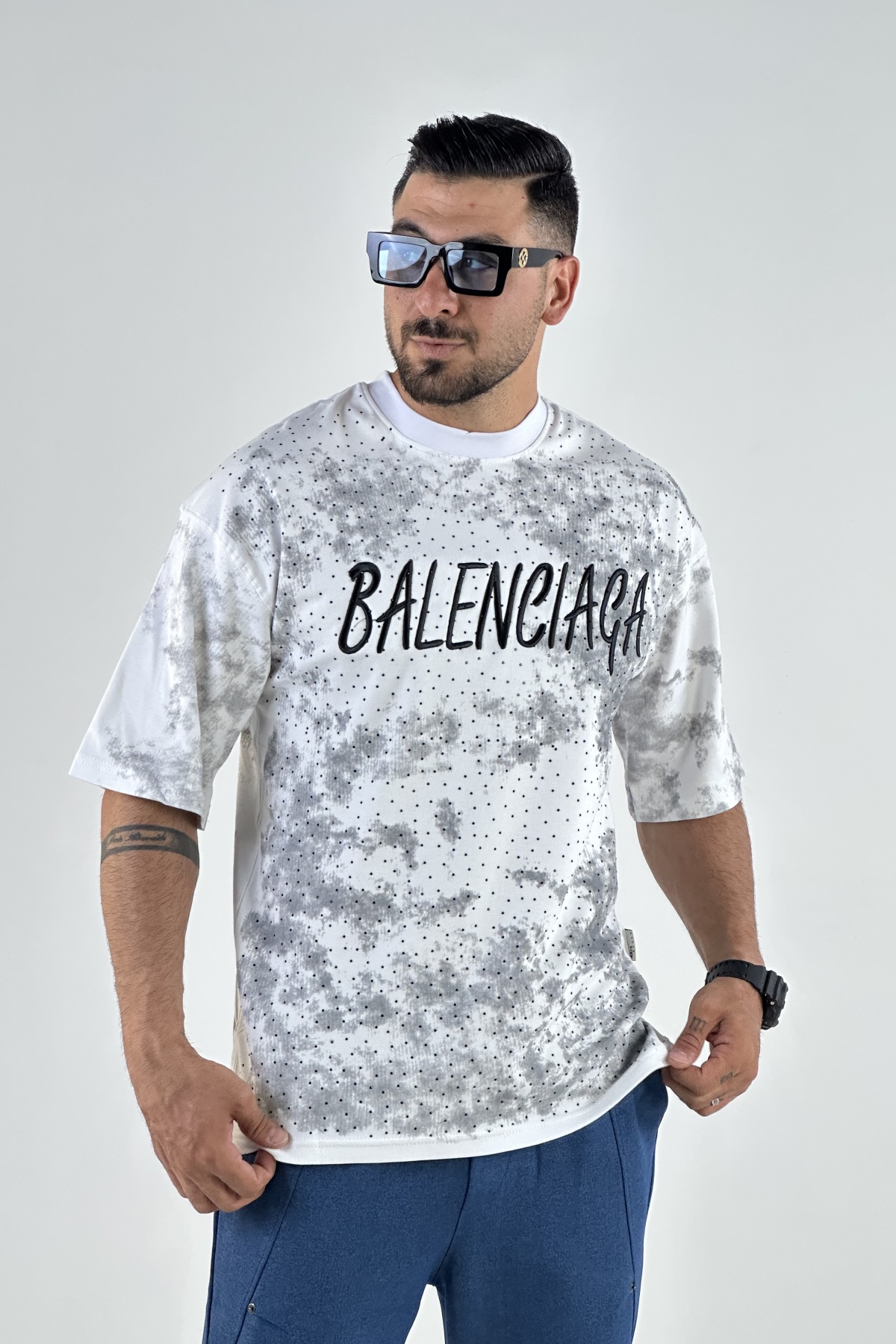 تیشرت گلدوزی BALENCIAGA ماکان (8264)