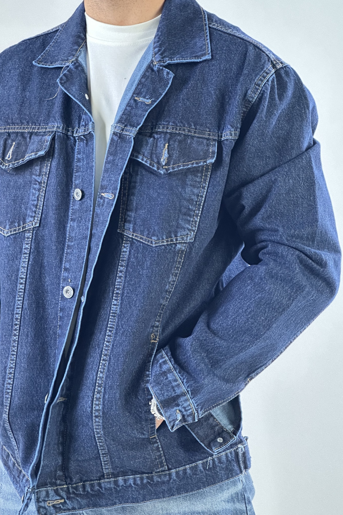 کت جین 4 جیب  (8492)