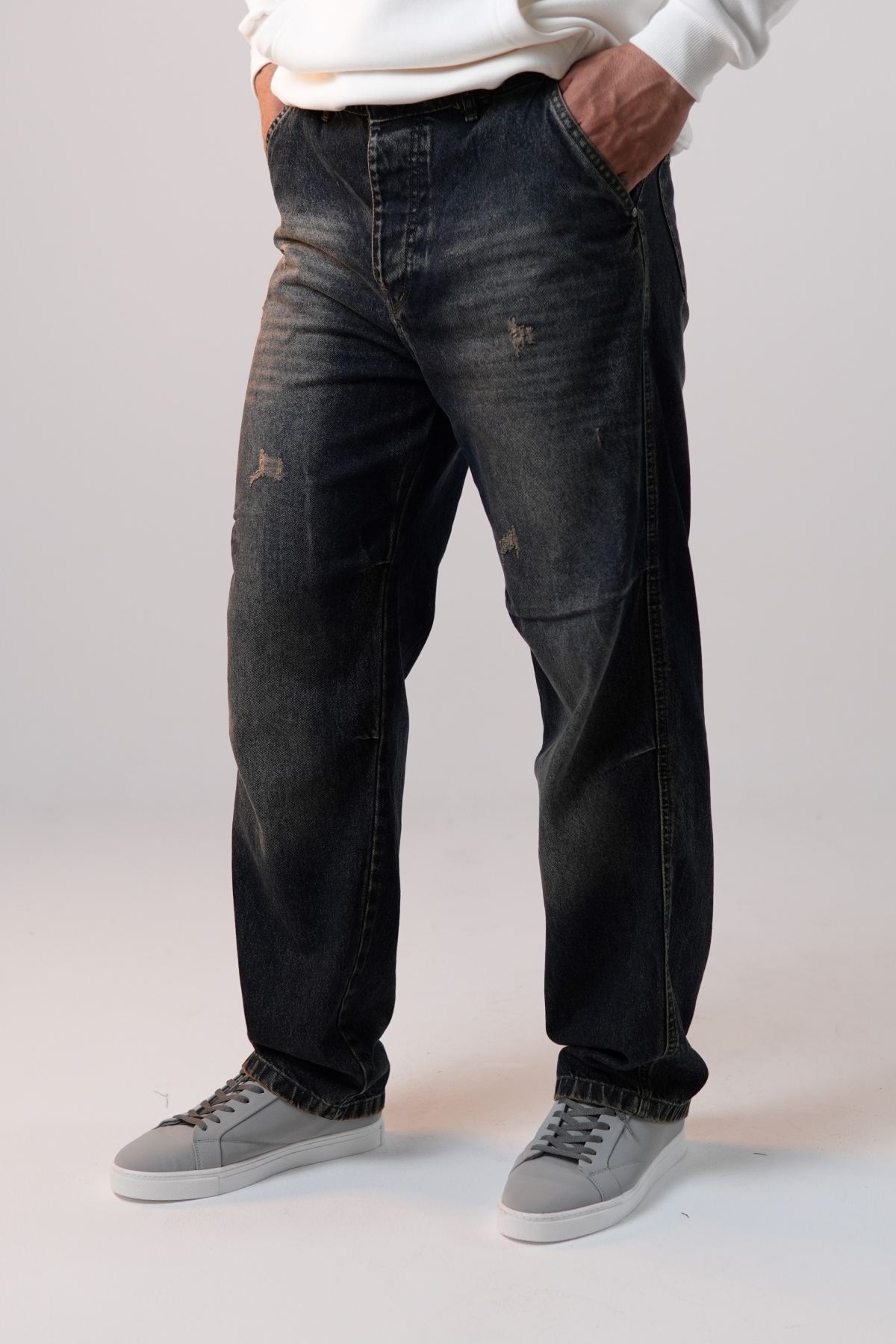 شلوار جین فول بگ (8494)