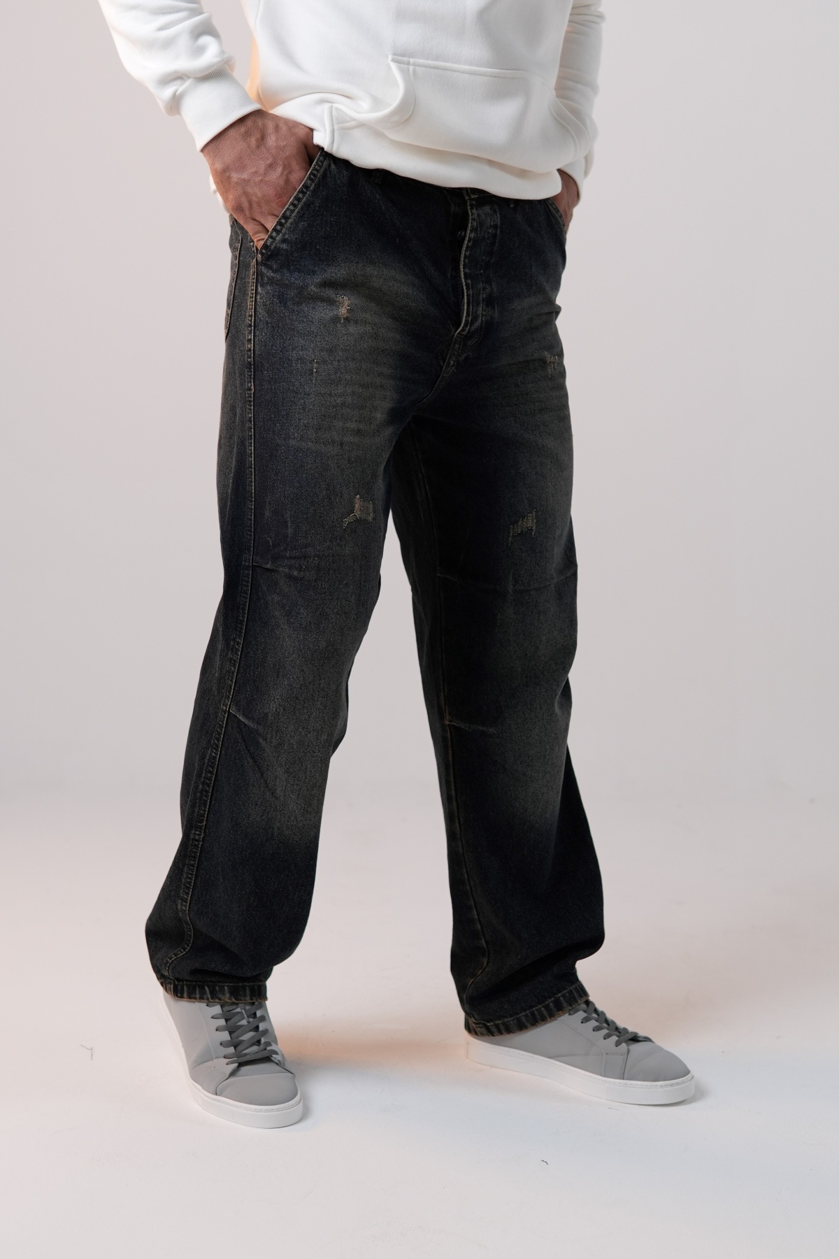 شلوار جین فول بگ (8494)