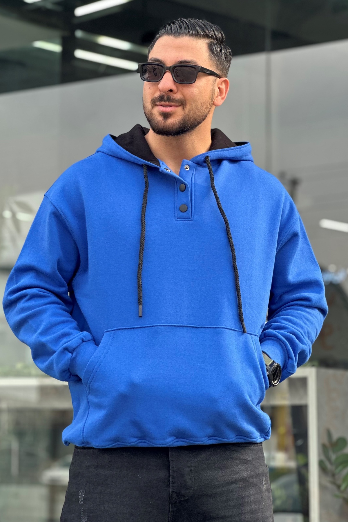 هودی دکمه دار  (8673)