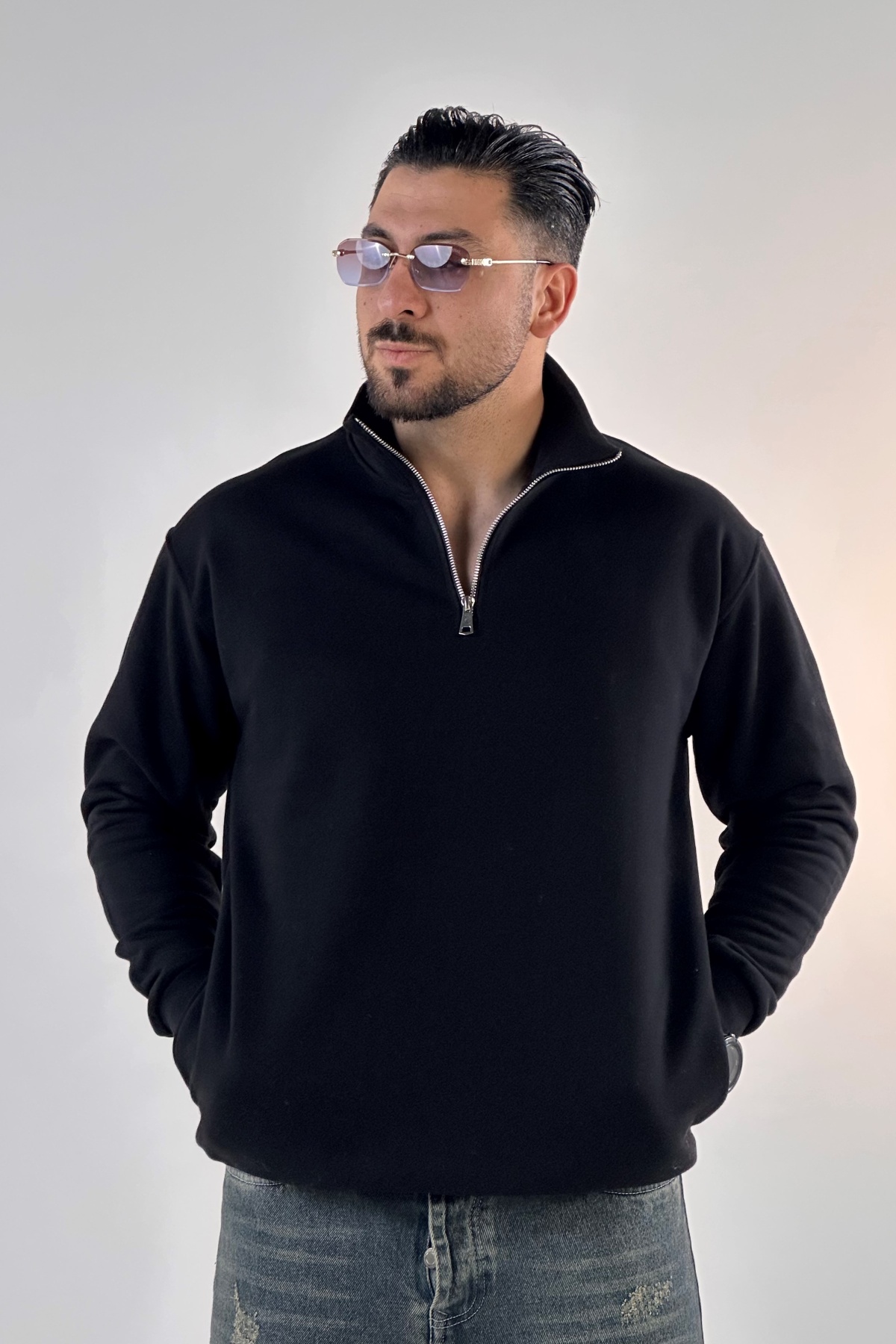 نیم زیپ ساده  (9058)