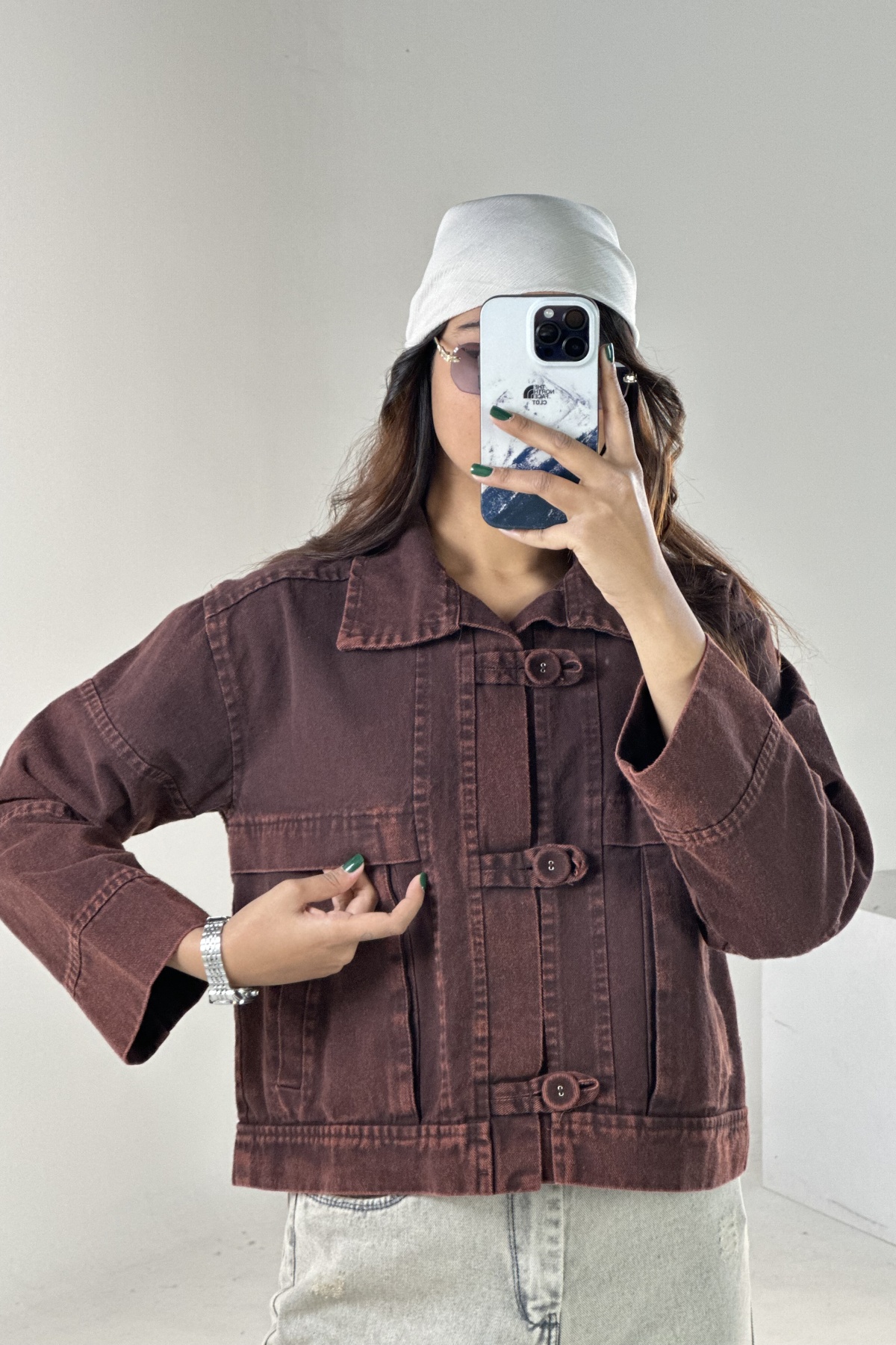 کت کتان دکمه بندی (9331)