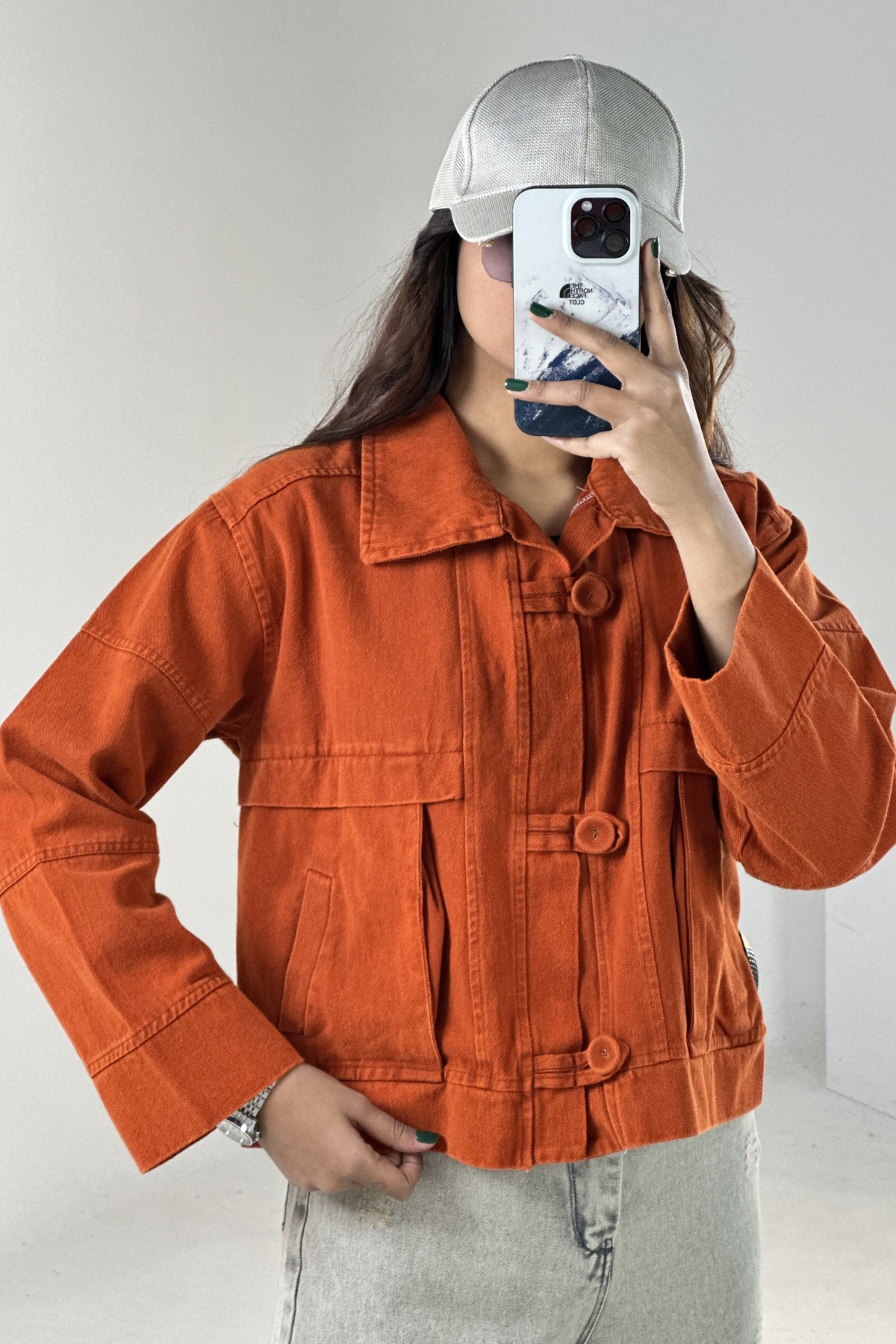 کت کتان دکمه بندی (9331)