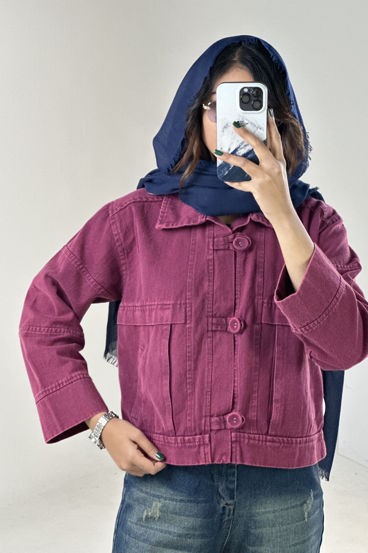 کت کتان دکمه بندی (9331)