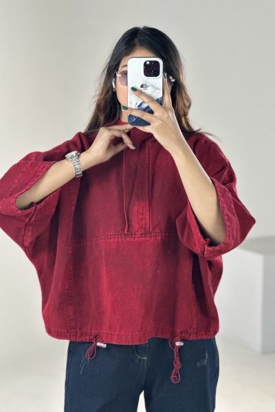 کت کتان نیم زیپ (9336)