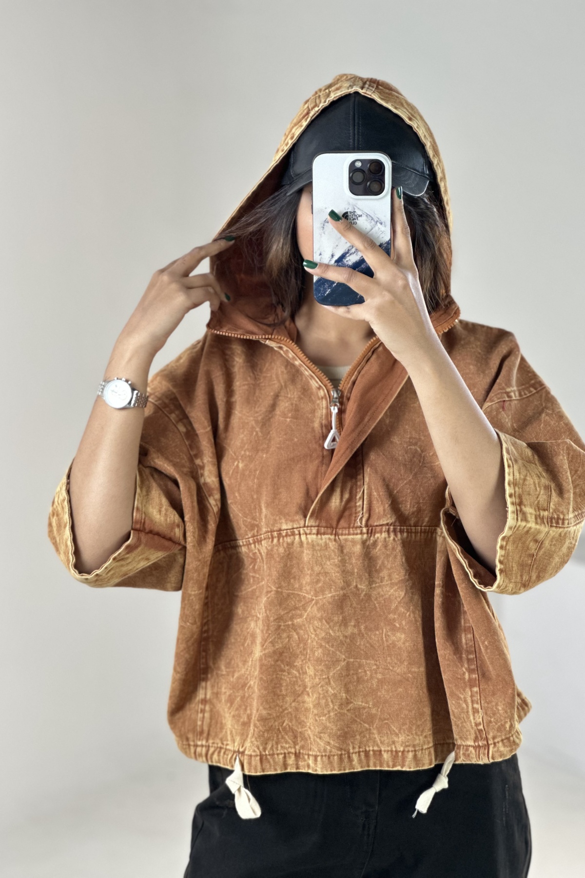 کت کتان نیم زیپ (9336)